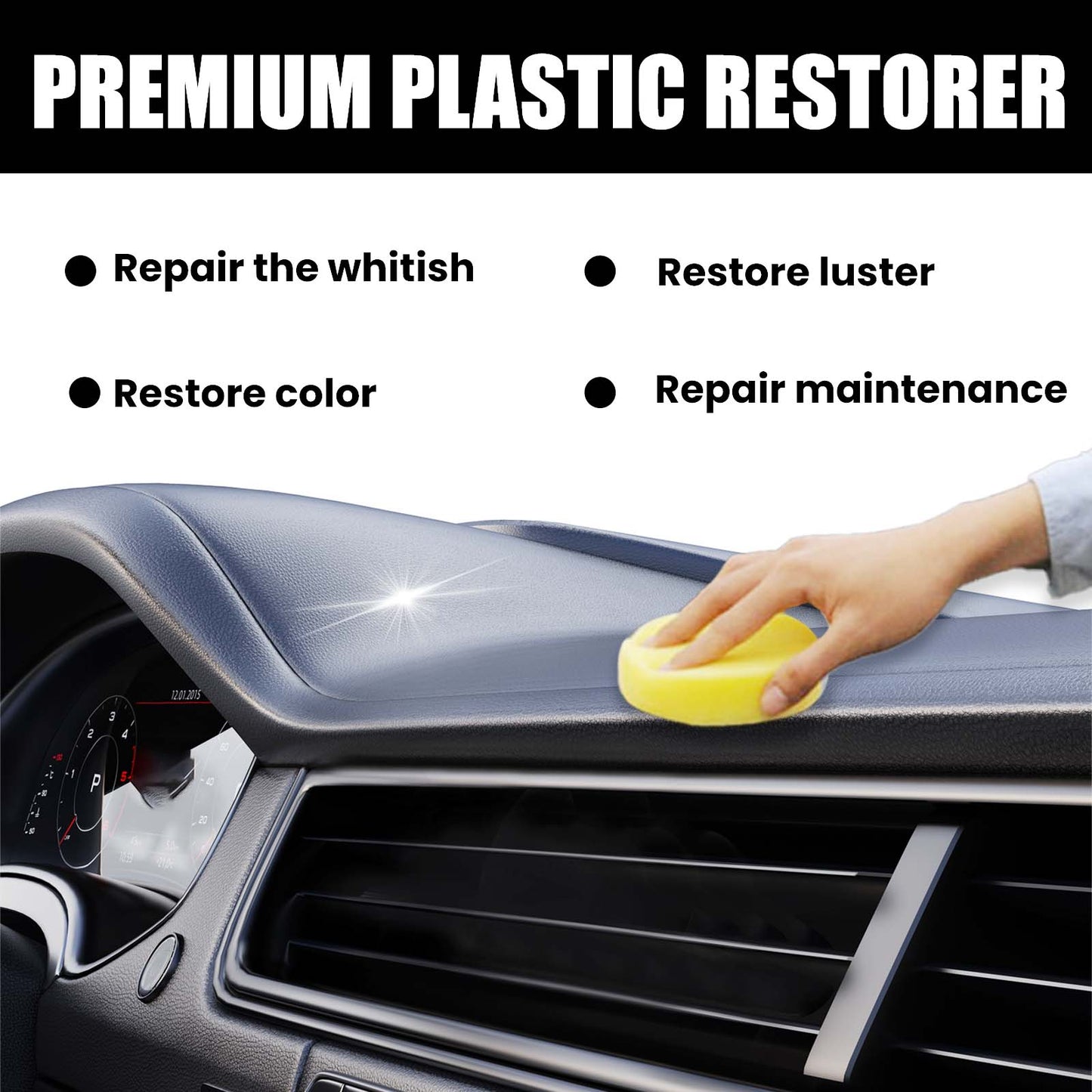 ATRUNMEA™- Pâte de revêtement et nettoyage des sièges auto, du tableau de bord intérieur, entretien anti-poussière, polissage.
