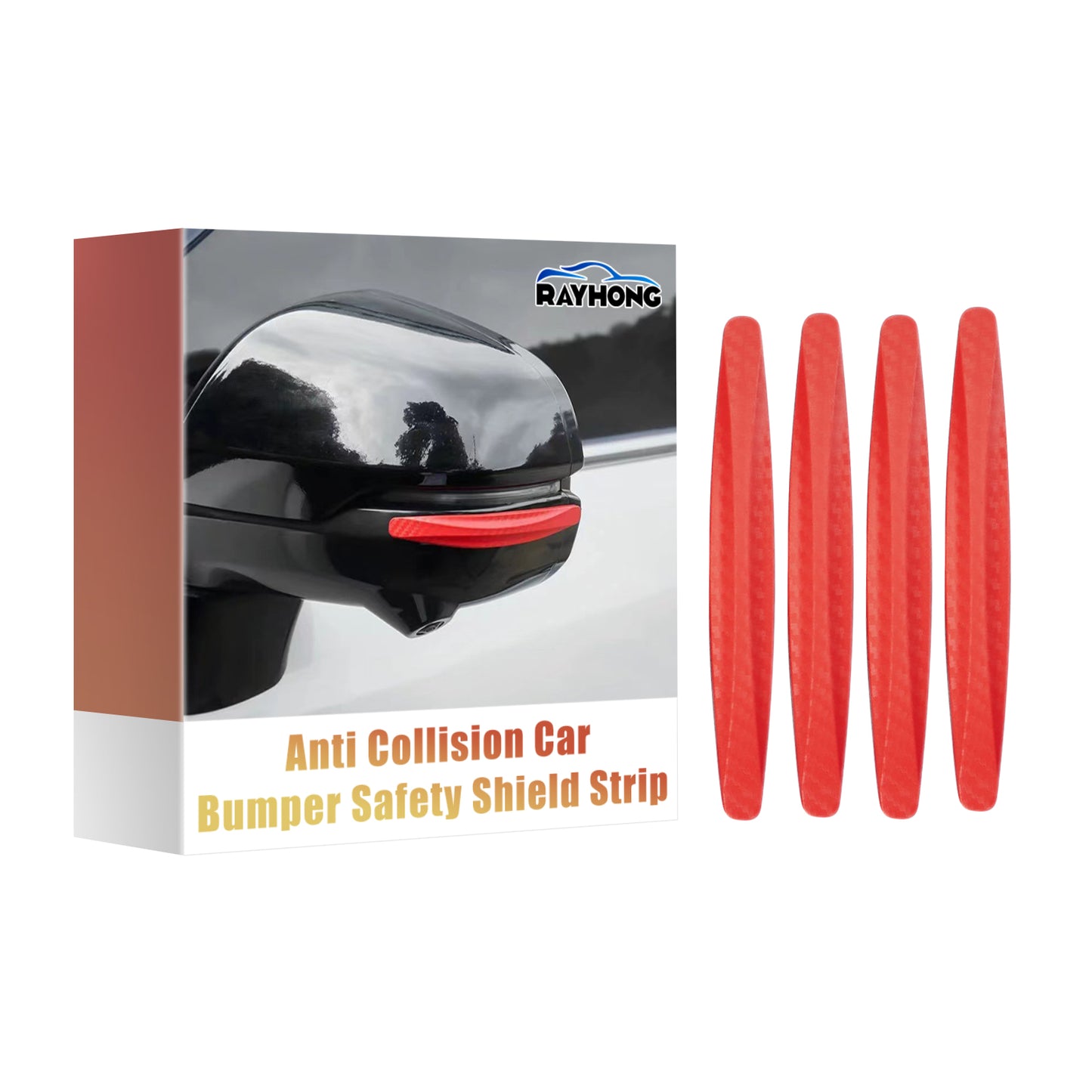 ATRUNMEA™- Autocollants de protection anti-collision pour voiture, protection anti-rayures pour pare-chocs avant et arrière.