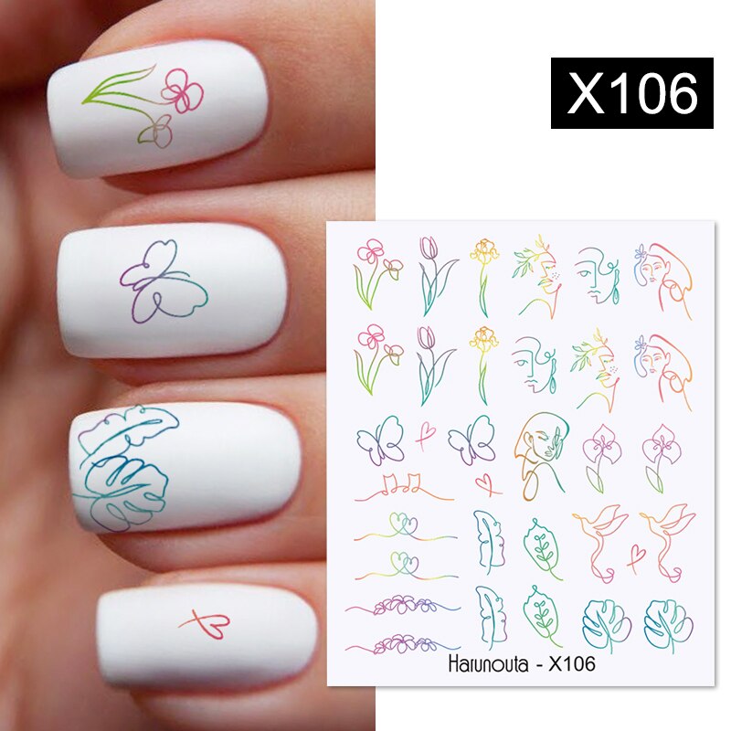 Different Styles & Colors Nail Art Water Decals