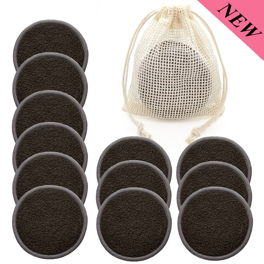 Reusable Bamboo Makeup Remover Pad 12 Pcs Set