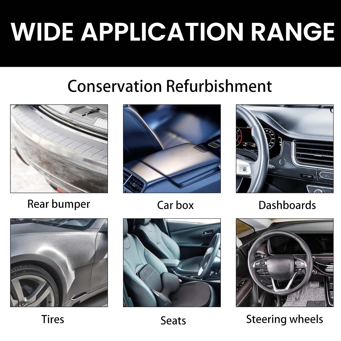 ATRUNMEA™- Pâte de revêtement et nettoyage des sièges auto, du tableau de bord intérieur, entretien anti-poussière, polissage.