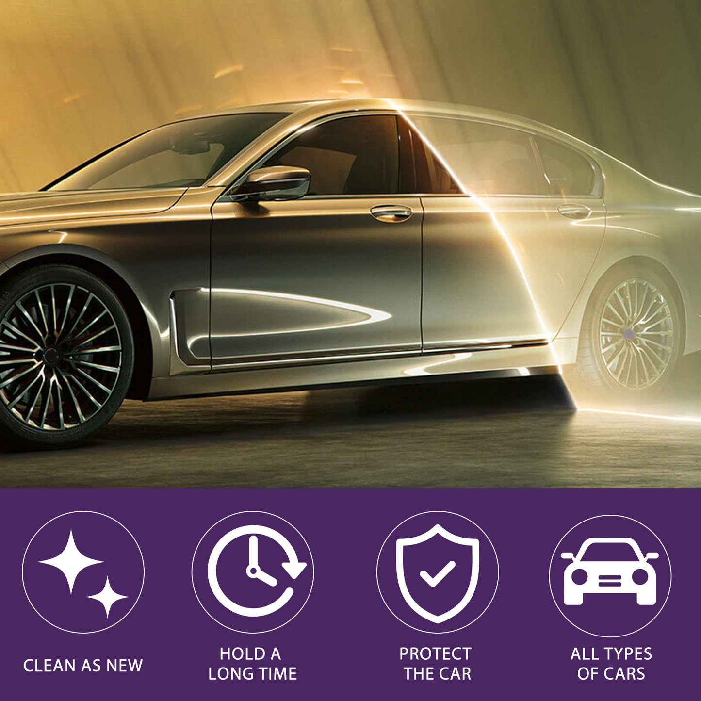 ATRUNMEA™ - Produit de finition violet / protection brillante.