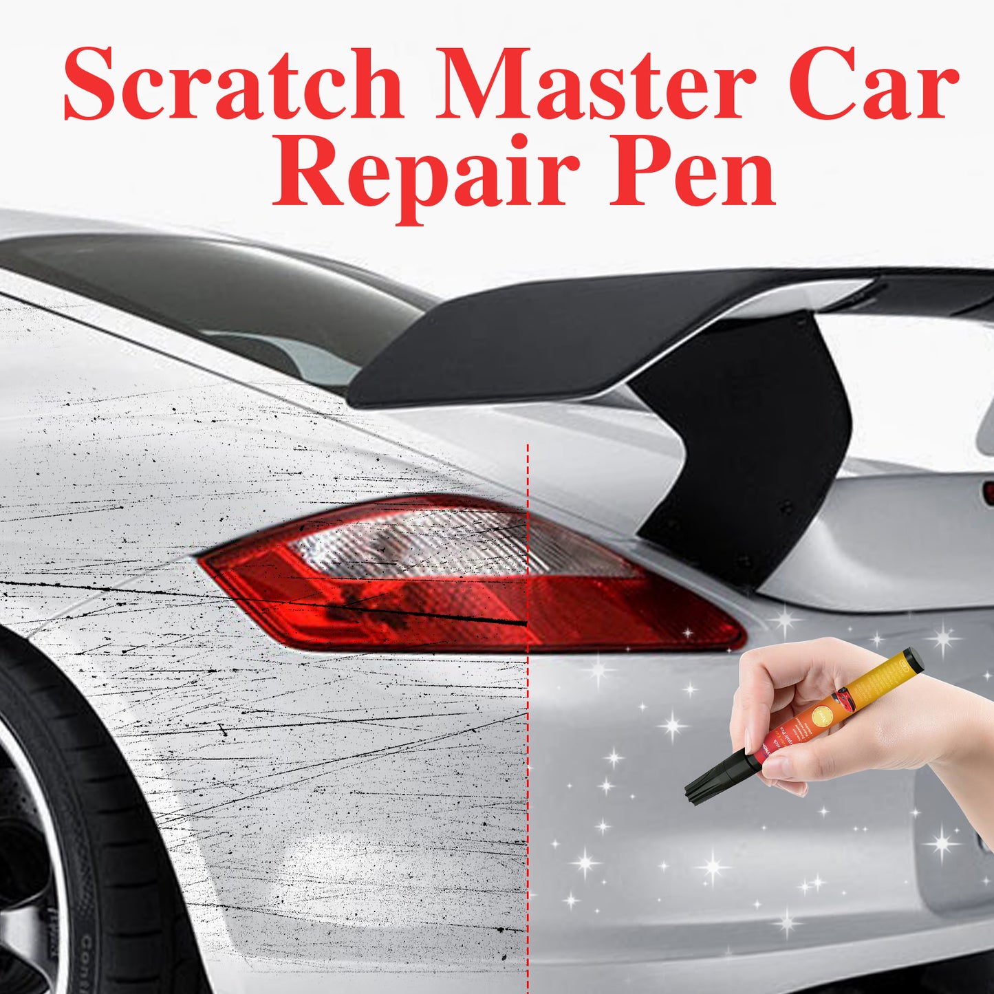 ATRUNMEA™- Stylo de réparation des rayures de voiture, stylo spécial de réparation des rayures de surface de peinture de voiture.