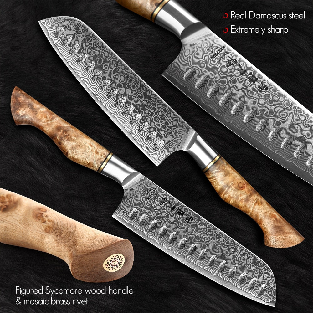 HEZHEN set de 7 pièces - couteaux de cuisine professionnel