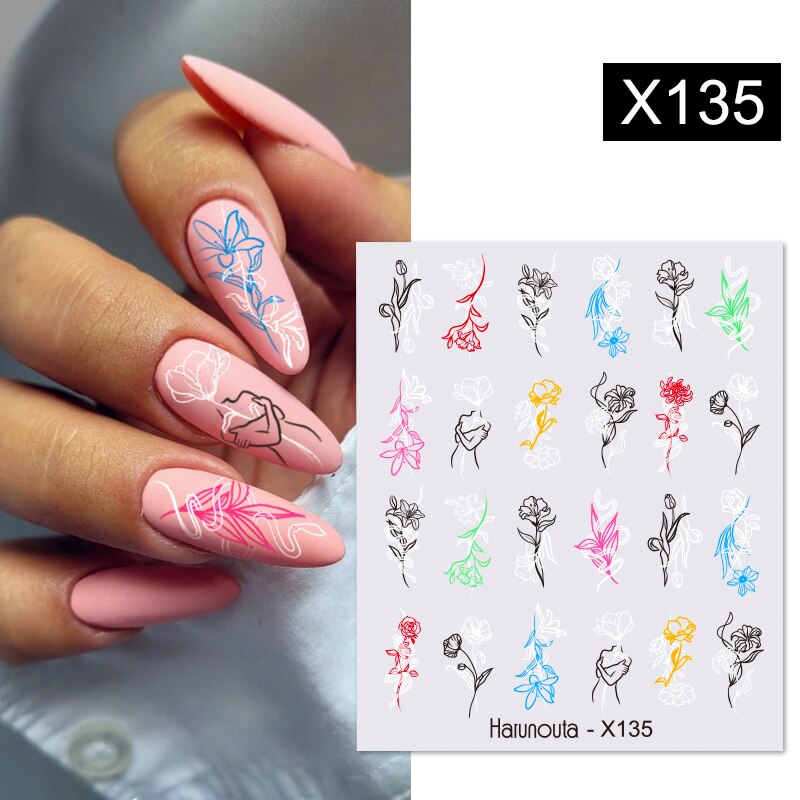Different Styles & Colors Nail Art Water Decals