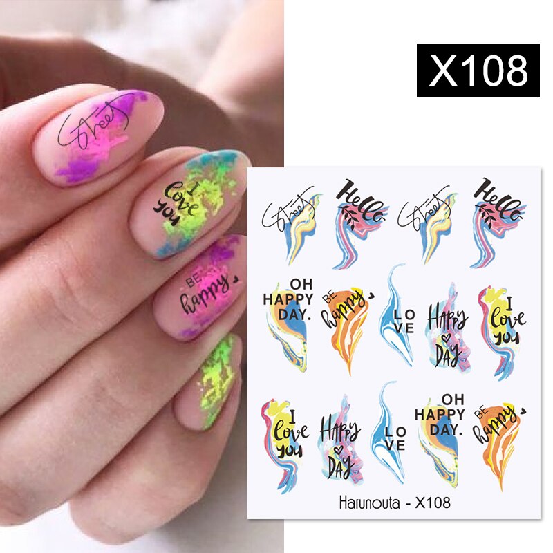 Different Styles & Colors Nail Art Water Decals