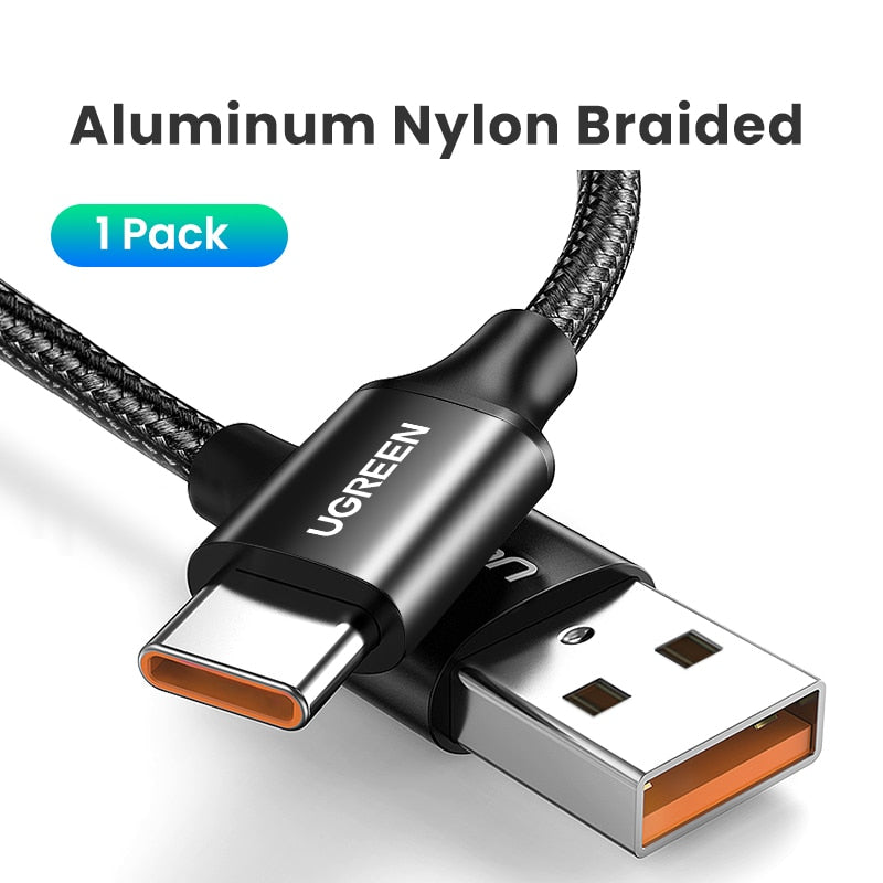 5 A Super Chargeur Type-C Cable téléphone
