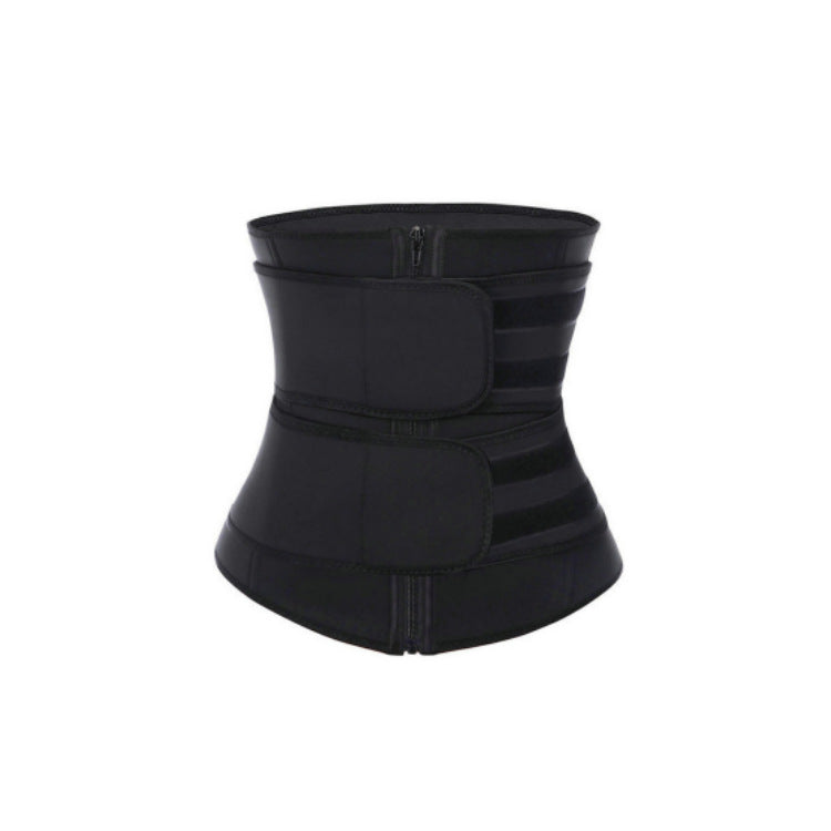 THEMEASHOP™ ÉPICERIE- Ceinture amincissante de sport transfrontalière pour femmes, résistante à la transpiration, avec fermeture éclair ajustable et ceinture abdominale renforcée.