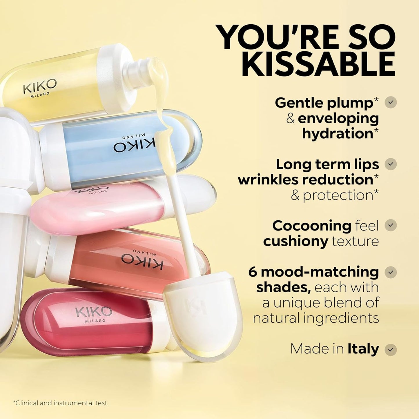 KIKO Milano Kissable Lip Volume Plumping Lip Cream 06, Crème Pour Les Lèvres Perfectrice Effet Volumateur